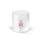 WD LIFESTYLE klaas "Pink bear" figuuriga 250 ml | 1