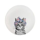 LifetimeBRANDS portselanist taldrikukomplekt "Cat and dog", 2 tk. Ø 21 cm | 4