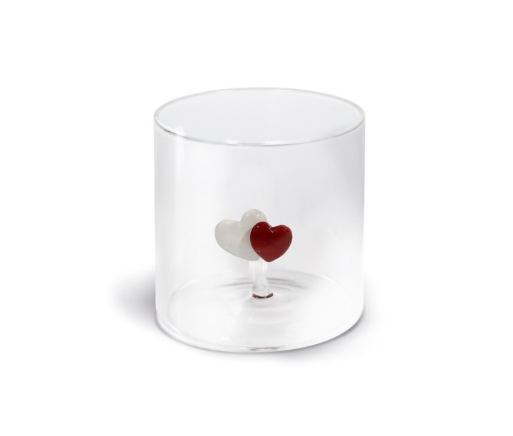 WD LIFESTYLE klaas "Hearts" figuuriga, 250 ml  | 1