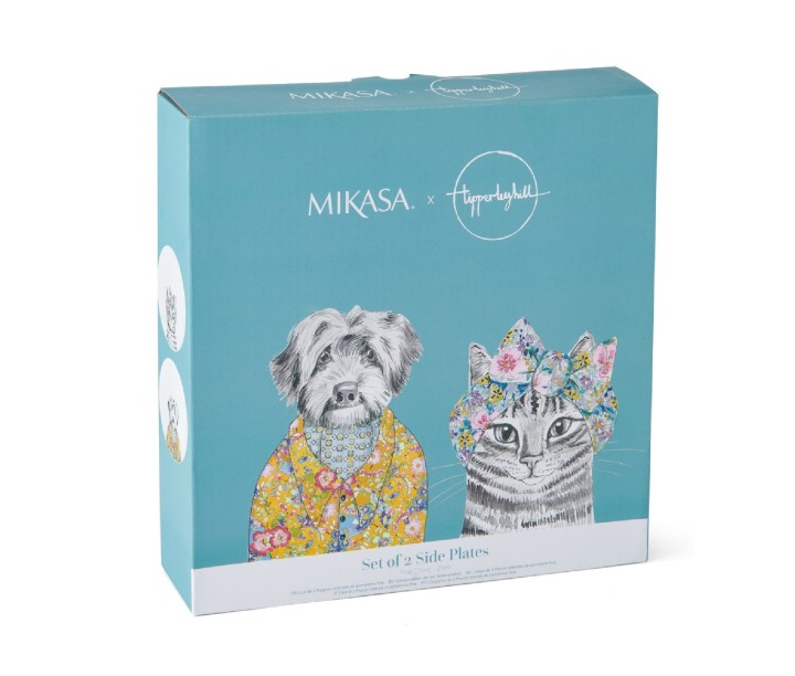 LifetimeBRANDS portselanist taldrikukomplekt "Cat and dog", 2 tk. Ø 21 cm | 7