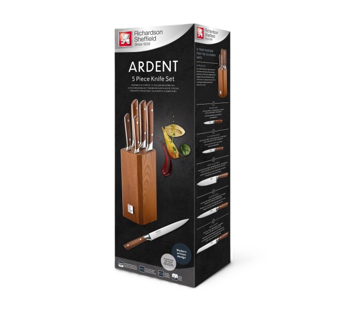 Richardson Sheffield noakomplekt koos alusega "Ardent", 6 tk  | 4