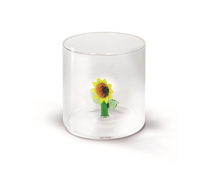 WD LIFESTYLE klaas "Sunflower" figuuriga, 250 ml  | 1
